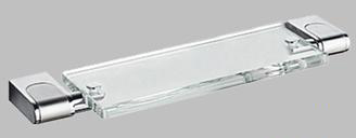 Полка CLASS настенная, стекло (цвет хром)